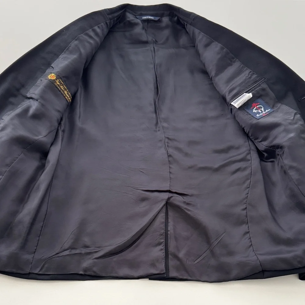 Brooks Brothers Fleece, Boys, Sz 14, 100% Wool, Navy Blazer, w/ Gold Buttons - Picture 6 of 11